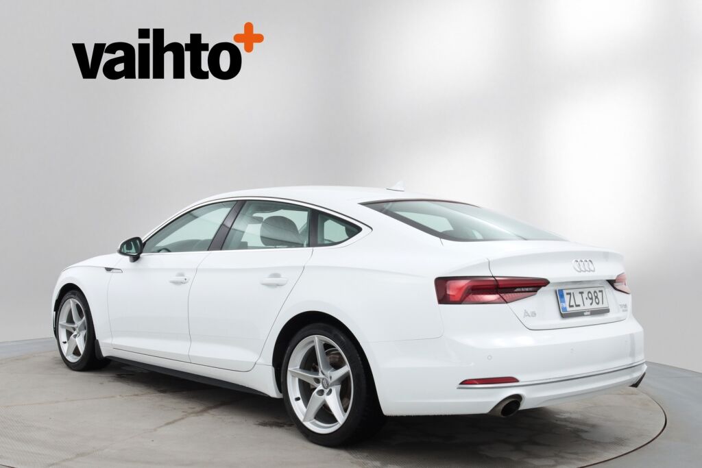Audi A5 2018 Sportback Business Sport Comfort Edition 2,0 TFSI 140 kW S tronic MHEV / Suomiauto / Webasto / Vetokoukku / Tutkat / Navi /