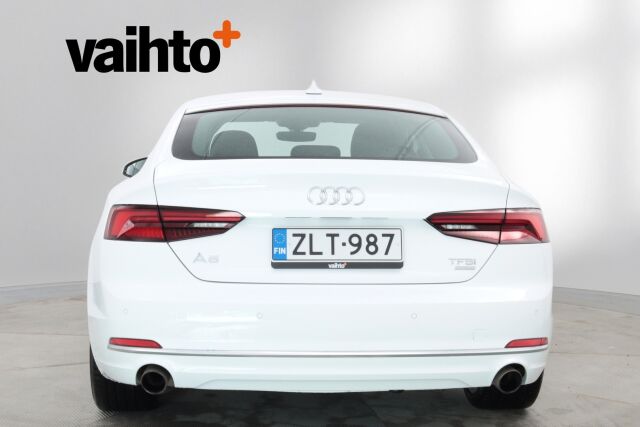 Audi A5 2018 Sportback Business Sport Comfort Edition 2,0 TFSI 140 kW S tronic MHEV / Suomiauto / Webasto / Vetokoukku / Tutkat / Navi /