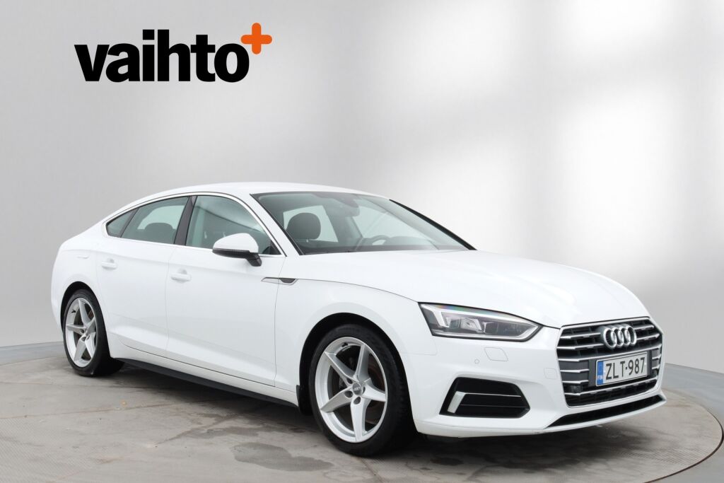 Audi A5 2018 Sportback Business Sport Comfort Edition 2,0 TFSI 140 kW S tronic MHEV / Suomiauto / Webasto / Vetokoukku / Tutkat / Navi /