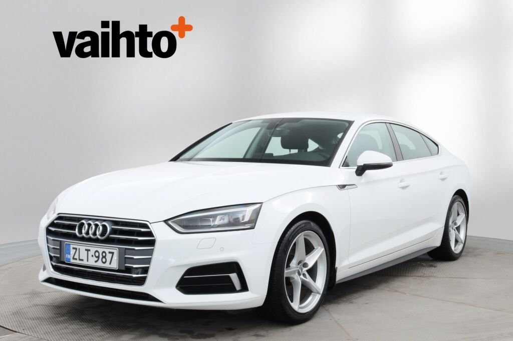 Audi A5 2018 Sportback Business Sport Comfort Edition 2,0 TFSI 140 kW S tronic MHEV / Suomiauto / Webasto / Vetokoukku / Tutkat / Navi /