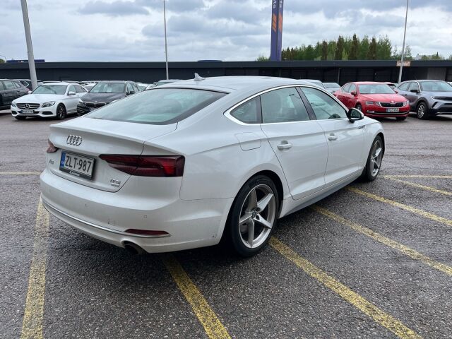 Audi A5 2018 Sportback Business Sport Comfort Edition 2,0 TFSI 140 kW S tronic MHEV / Suomiauto / Webasto / Vetokoukku / Tutkat / Navi /