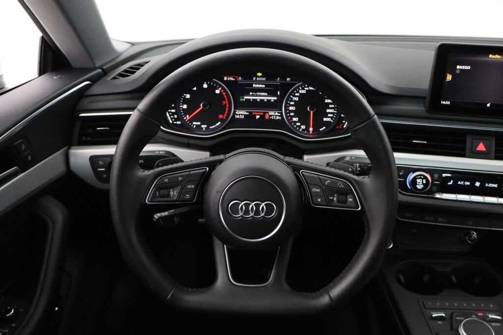 Audi A5 2018 Sportback Business Sport Comfort Edition 2,0 TFSI 140 kW S tronic MHEV / Suomiauto / Webasto / Vetokoukku / Tutkat / Navi /