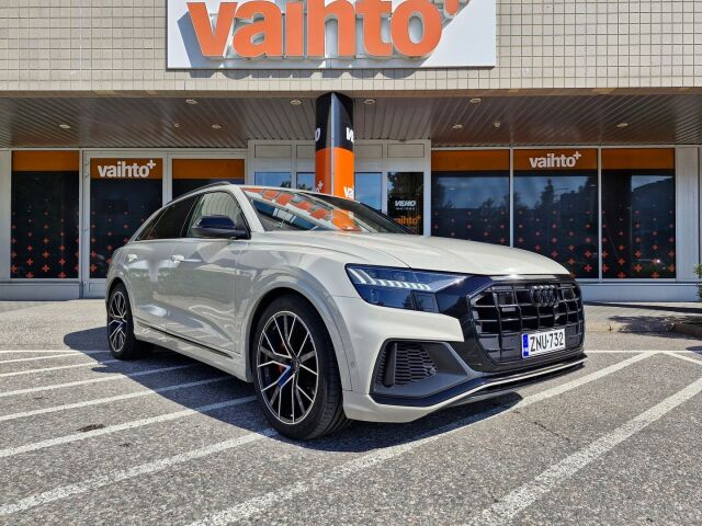 Audi Q8 2021 60 TFSI e 340 kW quattro tiptronic / HUD / S urheiluistuimet / Panoraama / Koukku / Ilma-alusta / Matrix / 22" vanteet