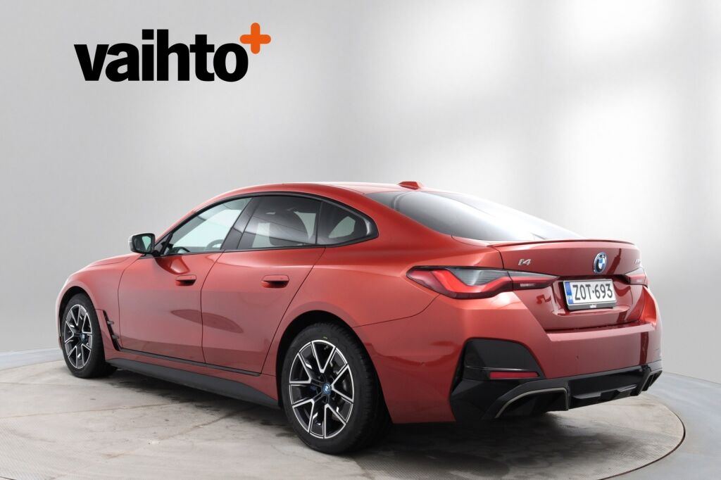 BMW I4 M50 2023 Charged Plus / Suomiauto / ACC / 360° / HUD / Laser / Koukku / Nahkaverhoilu