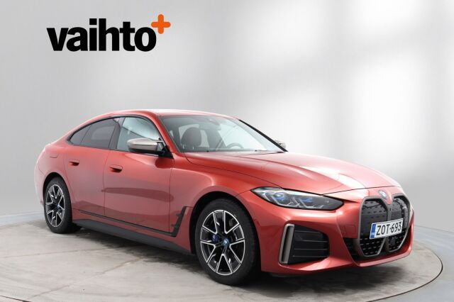 BMW I4 M50 2023 Charged Plus / Suomiauto / ACC / 360° / HUD / Laser / Koukku / Nahkaverhoilu