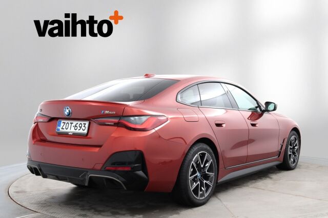 BMW I4 M50 2023 Charged Plus / Suomiauto / ACC / 360° / HUD / Laser / Koukku / Nahkaverhoilu