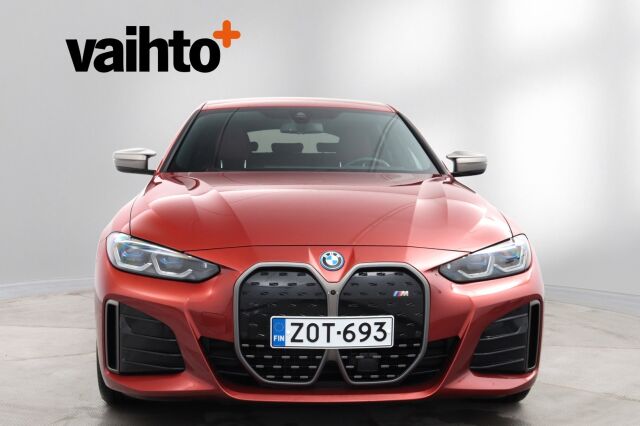 BMW I4 M50 2023 Charged Plus / Suomiauto / ACC / 360° / HUD / Laser / Koukku / Nahkaverhoilu
